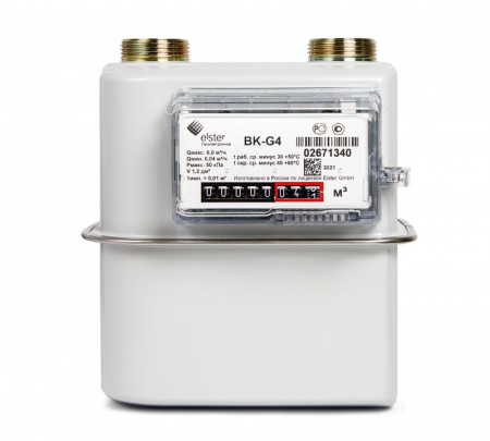 Бытовые диафрагменные счётчики газа ВК-G1,6; ВК-G2,5; ВК-G4; ВК-G1,6T; ВК-G2,5Т; ВК-G4Т