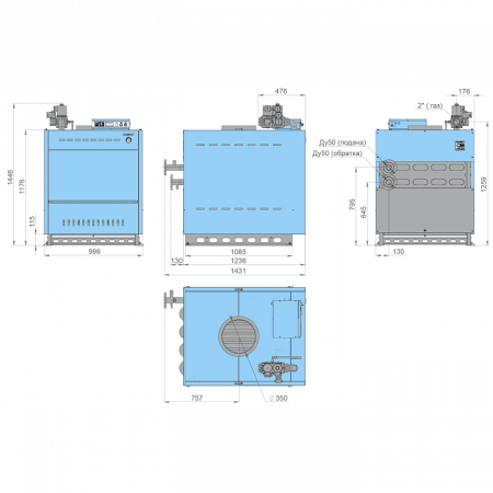 Газовый котел Rossen RSA 300