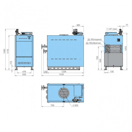 Газовый котел Rossen RSA 150