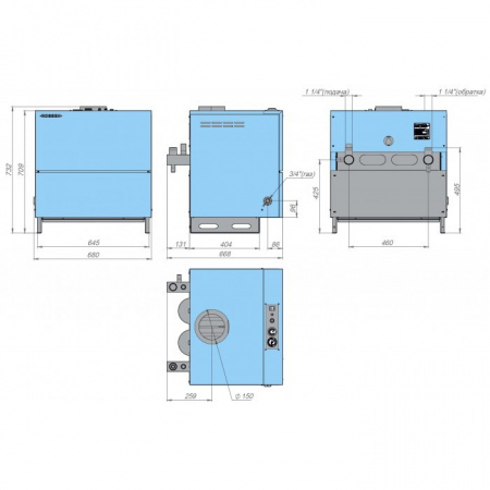 Газовый котел Rossen RSA 40 Э Газовый котел Rossen RSA 40 Э